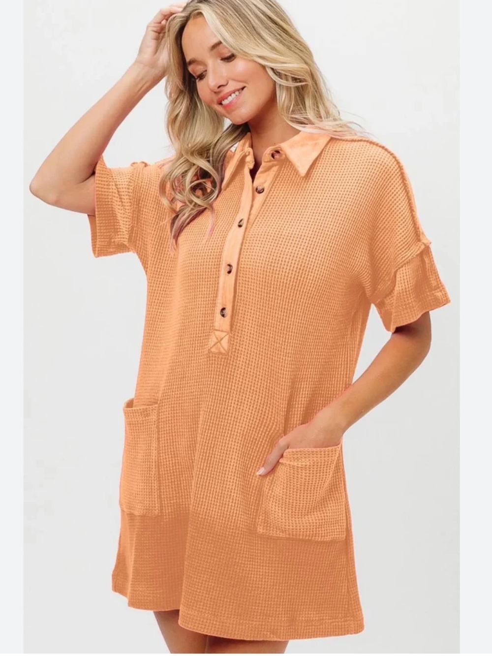 NWT BiBi Dip Dye Mineral Washed Knit Dress